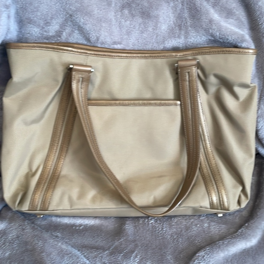 Tumi Tan Shoulder Bag Hand Bag - Picture 4 of 5